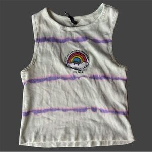 Rainbow Embroidered Tank Top
